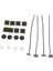 9-10 Pack Elektrikli Fan Bağları Kayışlar Montaj Kiti Evrensel Kayış Tie Fan, Siyah, 9 Pcs (Yurt Dışından) 1