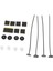 9-10 Pack Elektrikli Fan Bağları Kayışlar Montaj Kiti Evrensel Kayış Tie Fan, Siyah, 10 Pcs (Yurt Dışından) 2