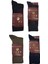 Yünlü Lambswool Koyun Kılı Kışlık Erkek Çorap Renk 4 Lü Paket 1