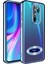 Redmi Note 8 Pro ile Uyumlu Kılıf Kamera Korumalı Logo Gösteren Colored Z-Omega Kapak Mavi Açık 1