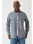 ❤️ Regular Fit Lacivert Flanel Erkek Gömlek GM22K222081_K39 1
