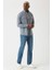 ❤️ Regular Fit Lacivert Flanel Erkek Gömlek GM22K222081_K39 4