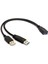 USB 3.0 Fe Uzatma USB Kablosu Ayırtıcı Adaptör Dönüştürücü (Yurt Dışından) 3