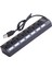 -Port USB 2.0 Hub W/ Yüksek Adaptör Anahtarı Splitter Siyah (Yurt Dışından) 4