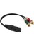 Xlr - 2 Rca Aktarım Stereo Audio Aux Kordon Dönüştürücü Tel 30CM 12" (Yurt Dışından) 2