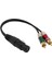 Xlr - 2 Rca Aktarım Stereo Audio Aux Kordon Dönüştürücü Tel 30CM 12" (Yurt Dışından) 3