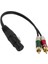 Xlr - 2 Rca Aktarım Stereo Audio Aux Kordon Dönüştürücü Tel 30CM 12" (Yurt Dışından) 4