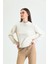Krem Dik Yaka Sweatshirt 1
