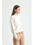 Krem Dik Yaka Sweatshirt 3