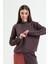 Kahverengi Dik Yaka Sweatshirt 4