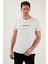 Yazı Baskılı Bisiklet Yaka  Pamuk Slim Fit T Shirt Erkek T Shirt 541WIND 2