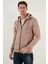 Slim Fit Kapüşonlu Fermuarlı Içi Tüylü Yumuşak Şardonlu Kışlık Sweat Erkek Sweat 5905340 4