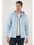Slim Fit Kapüşonlu Fermuarlı Içi Tüylü Yumuşak Şardonlu Kışlık Sweat Erkek Sweat 5905340 5