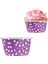 Mor Puantiyeli Muffin Kek Kapsül 50 Adet 2