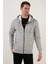 Slim Fit Kapüşonlu Fermuarlı Içi Tüylü Yumuşak Şardonlu Kışlık Sweat Erkek Sweat 5905340 4
