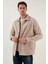 Desenli Slim Fit Cepli Kışlık Gömlek Erkek Gömlek CF23W346032 2