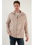 Desenli Slim Fit Cepli Kışlık Gömlek Erkek Gömlek CF23W346032 3