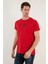 Yazı Baskılı Bisiklet Yaka  Pamuk Slim Fit T Shirt Erkek T Shirt 541THEMAS 3