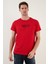 Yazı Baskılı Bisiklet Yaka  Pamuk Slim Fit T Shirt Erkek T Shirt 541THEMAS 4