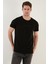 Yazı Baskılı Bisiklet Yaka Pamuk Slim Fit T Shirt Erkek T Shirt 541WIND 1