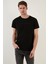 Yazı Baskılı Bisiklet Yaka Pamuk Slim Fit T Shirt Erkek T Shirt 541WIND 3