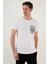 Baskılı Bisiklet Yaka  Pamuk Slim Fit T Shirt Erkek T Shirt 541FORYOU 2