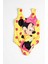 Kız Çocuk Mayo Mickey Maouse Sarı Dijital Baskılı Deniz Havuz Mayosu 1
