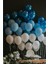 100 Adet Mavi-Beyaz-Lacivert Metalik Balon ve Balon Zinciri Konsept Balon Parti Süslemeler 1