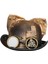 Steampunk Top Hat Cosplay Hat Unisex Için Steampunk Partisi Düğün Dekorasyonu Brown 29X24.5X15CM (Yurt Dışından) 2