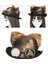Steampunk Top Hat Cosplay Hat Unisex Için Steampunk Partisi Düğün Dekorasyonu Brown 29X24.5X15CM (Yurt Dışından) 5