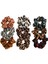 9x Lady Leopar Saç Scrunchies Kauçuk Saç Bant Gerilebilir Saç Bağları (Yurt Dışından) 1