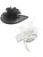 2pcs Kadın Tüy Head Band Hat Fascinator Düğün Partisi Ascot, Siyah Beyaz, Kadınlar Siyah Beyaz (Yurt Dışından) 1