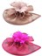 2x Mesh Fascinator Hat Saç Klipsi Kişme Kokteyl Çay Partisi Pembe Gül Kırmızı (Yurt Dışından) 1