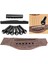 6string Ahşap Gitar Köprüsü Pimler Pegs Somun Edin (Yurt Dışından) 4