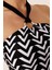 40660 Siyah Desenli Tankini 3