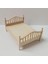 Mini 1:12 Dollhouse Çift Kişilik Yatak Kahverengi Ev Mobilyaları Yatak Olmadan Çıkarılabilir (Yurt Dışından) 5