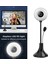 Webcam Skype 1080P Için Mikrofon Akıllı Otomatik Nişmiş USB ile Webcam 4K Ayarlama  (Yurt Dışından) 3