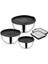 Cookcase 9 Parça Akasya Rendeli Çelik Saklama Kabı Siyah 1