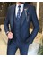 Italyan Stil Ceket Yelek Pantolon Takım Elbise Saks T8622 3