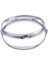 Die Cast Square Drum Hoop Set Çifti 10 "6 Delikli 1.5mm Kalınlık Krom (Yurt Dışından) 3