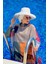 Tesettür Mayo Üzerine Kare Desenli Kaftan Kimono Pareo P2107 2