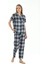 Yeni Inci Ekose Kadın Pijama Takım BPJ1800 1