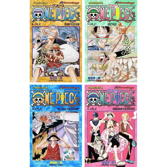 Gerekli Şeyler Yayıncılık One Piece 8-9-10-11. Ciltler Manga Seti