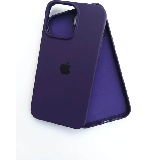 Pirok Store Apple iPhone 14 Pro Max (6.7) Uyumlu Lansman Içi Kadife Silikon Kılıf