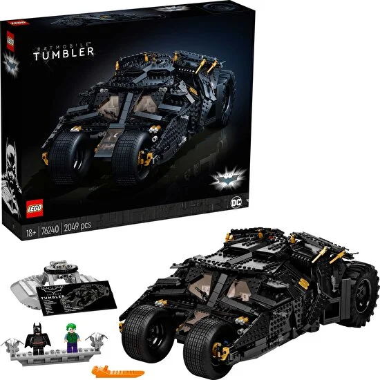 LEGO® DC Batman™ Batmobile™ Tumbler 76240 - Yetişkinler İçin Koleksiyonluk ve Sergilenebilir Model Yapım Seti (2049 Parça)