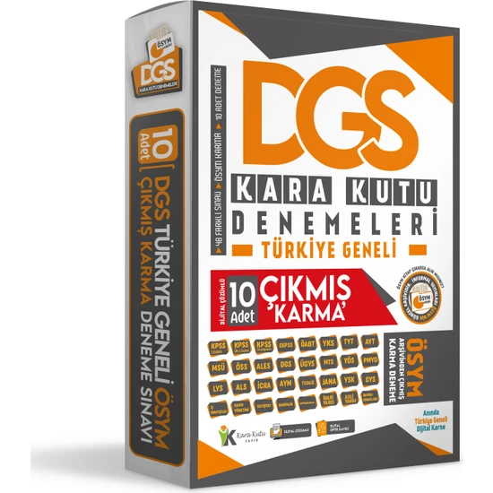 İnformal Yayınları  2024 DGS Sayısal-Sözel Ösym Çıkmış Soru Karma Kara Kutu Türkiye Geneli D. Çözümlü 10LU Deneme Paketi