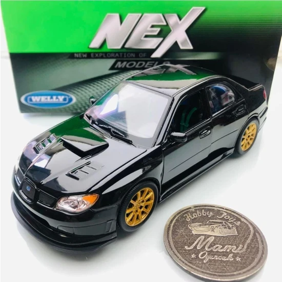 Karsan Subaru Impreza Wrx Sti Black 1:24 Ölçek Welly Marka