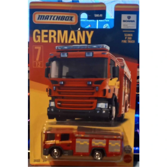 Matchbox Germany Scania P360 Fire Truck