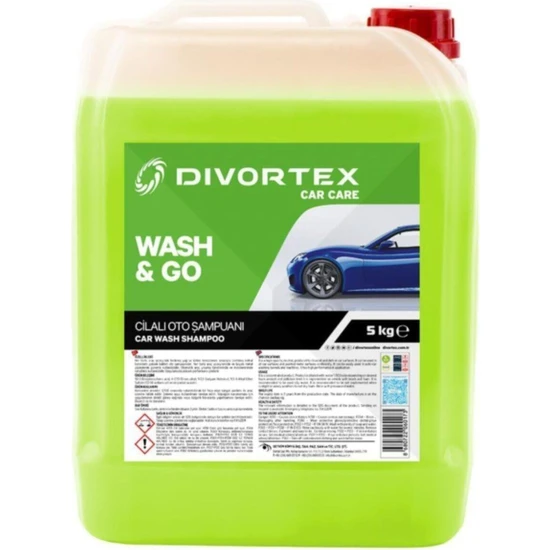 Divortex Wash & Go Oto Şampuanı 5 Kg.