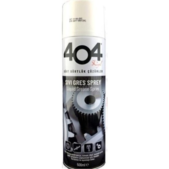 404 Kimya 404 Sıvı Gres Yağı Sprey 500 Ml. 20 Adet (1koli) Zincir Yağlayıcı Oto Bisiklet